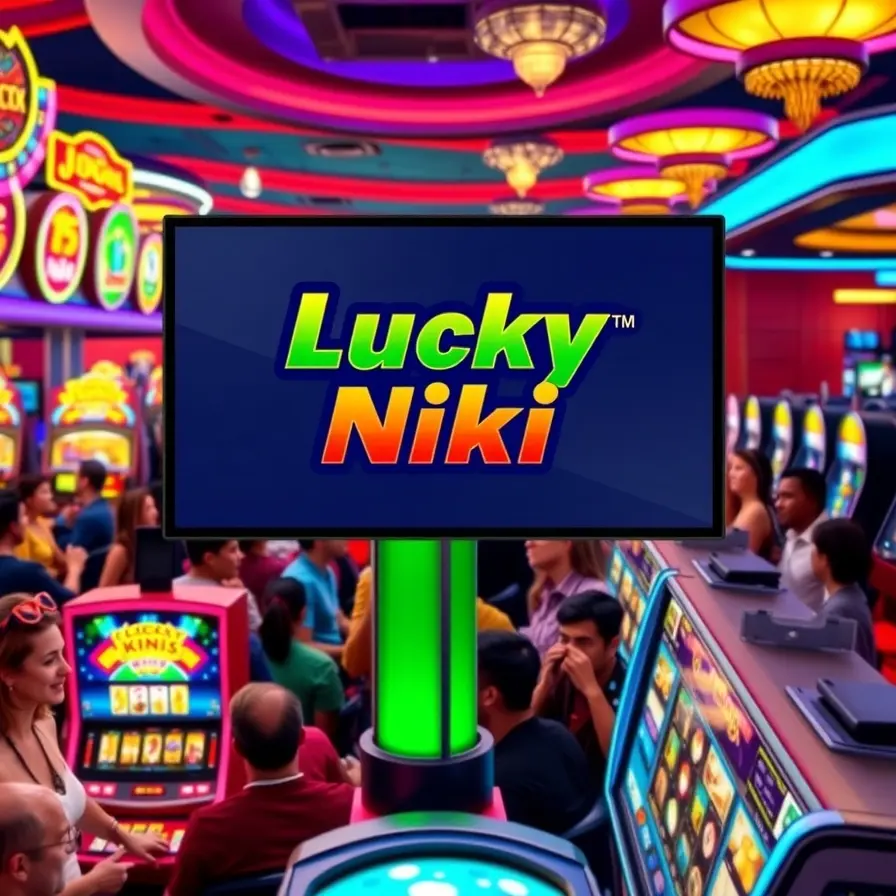 An exciting interface of Lucky Niki platform showing its games and features
